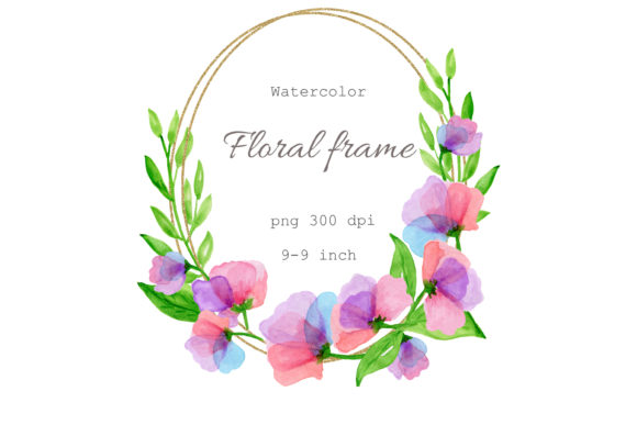 A Frame of Flowers: Watercolor Illustrations for Brands