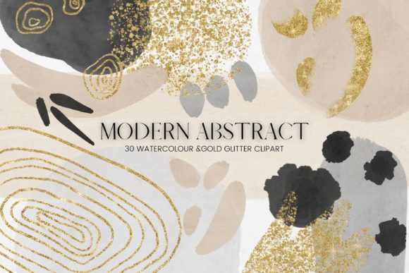 Abstract and Watercolour Shapes: Illustrations for Branding