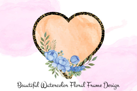 Elegant Watercolor Floral Frame Design & Illustrations