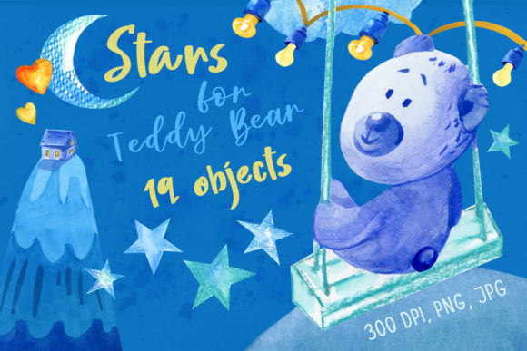 Review: Watercolor Stars for Teddy Bear Embroidery
