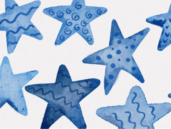 Star Watercolor Blue Png: Essential Illustrations