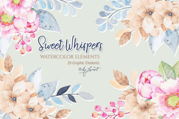 Sweet Whispers: Watercolor Illustrations for Branding