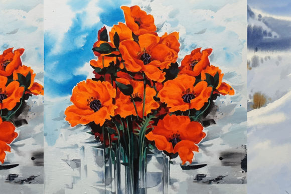 Watercolor Flower in Vase Bouquet: Illustrations Review