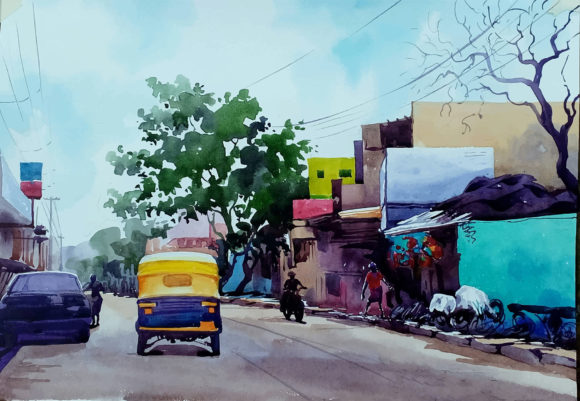 Watercolor Graffiti Illustrations for Modern Blogs