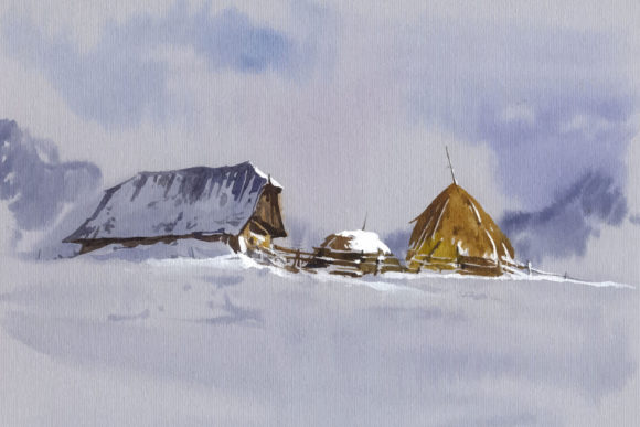 Watercolor Hand Drawn Camping Painting Illustrations Review