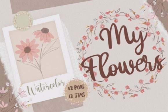 Watercolor My Flowers: Fresh Illustrations for Branding