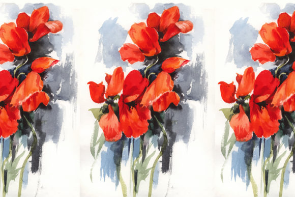 Watercolor Poppies Rose Flower Art: A Seller's Review